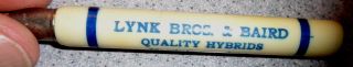 Vintage Bullet Pencil Lynk Bros & Baird Hybrid Marshalltown Green Mountain Iowa