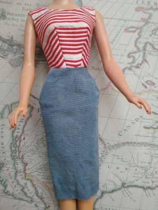 Vintage Barbie Cruise Stripes 918 Dress Japan