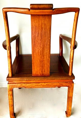 Rare Antique /Vintage Chinese Ming Style Rosewood Arm Chair 3