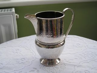 Lovely Rare Arts & Crafts Solid Silver Jug By A E Jones