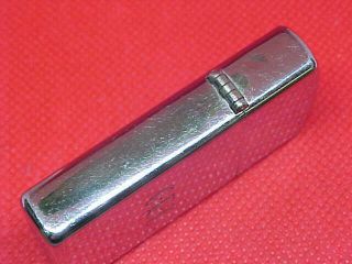 Vintage 1960 ' s Zippo Slim Chrome Cigarette Lighter 4 Dot Logo Parts/Repair 2