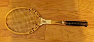 Vintage Wilson Stan Smith Wooden Speed Flex Tennis Racquet 4 5/8 Medium