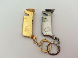 2 Porte Clefs Pince A Tiercé - Chevaux - Paris - Turfiste - Vintage - Keychain