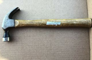 Vintage Stanley 4111 1/2 - 16 Oz Claw Hammer W/ Handle Exc Tool