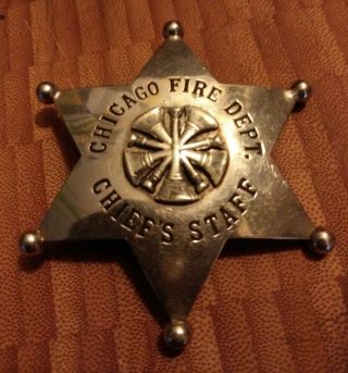 Chicago Fire Department Dept.  Badge Cheif 