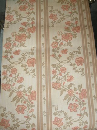 1 Rouleau De Papier Peint Ancien Tapisserie Murale/vintage Roll Wallpaper/n°49