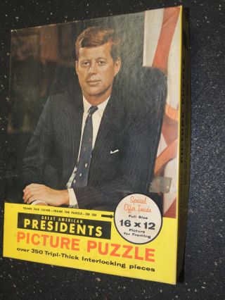 Vintage John F Kennedy President Picture Puzzle