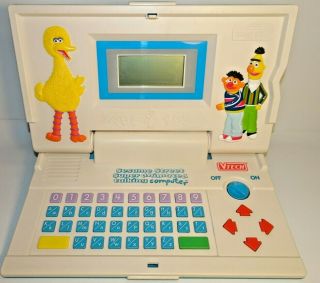 Vintage 1992 Sesame Street Animated Talking Computer Vtech No Games