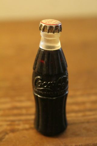 Old Cigarette Lighter Shaped Like A Coke Bottle 2 1/2 Inches Tall
