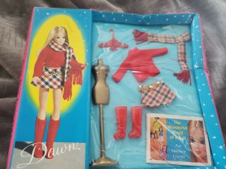Vintage Topper Dawn Doll Outfit 723 Mad About Plaid Nrfb