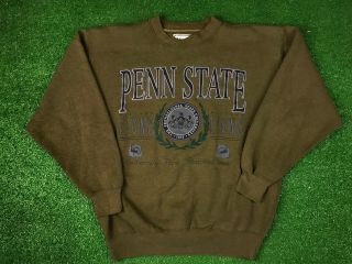 VTG GS Penn State Nittany Lions Crewneck Sweatshirt M/L 90 ' s Made in the USA 2