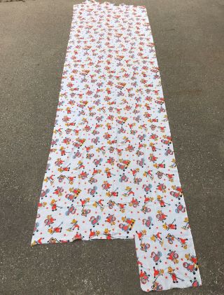 Vintage Raggedy Ann & Andy On The Farm Fabric Almost 3 Yards 34 