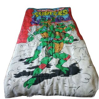 Vintage 1988 Teenage Mutant Ninja Turtles Sleeping Bag Tmnt