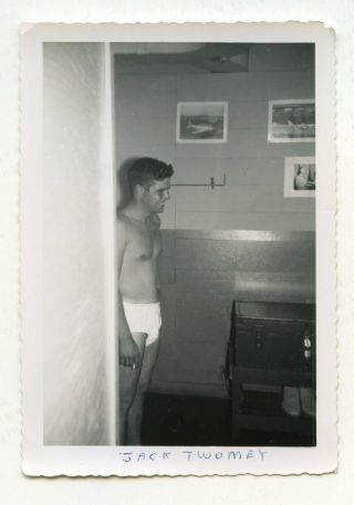 21 Vintage Photo Cute Underwear Soldier Boy Man Snapshot Gay