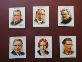 Famous British Authors Issued 1937 By Wills Set L40