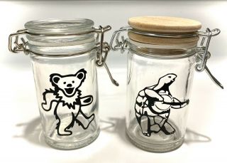 Grateful Dead 2floz Jar Custom Color/icon (only 1) Glass Terrapin Dancing Bears