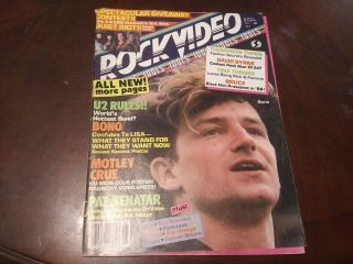 Vintage Rock Video Mag,  May 1985 Motley Crue,  U2,  Duran Duran,  Wham,  Quiet Riot