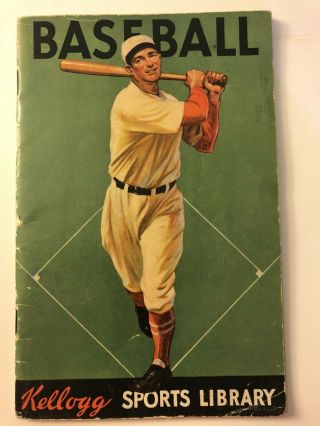 1934 Kelloggs How To Play Baseball Ty Cobb Cy Young Babe Ruth Christy Mathewson