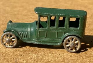 Vintage Tootsietoy Dowst 4528 Green Limousine Toy Car Nm 1911 - 28
