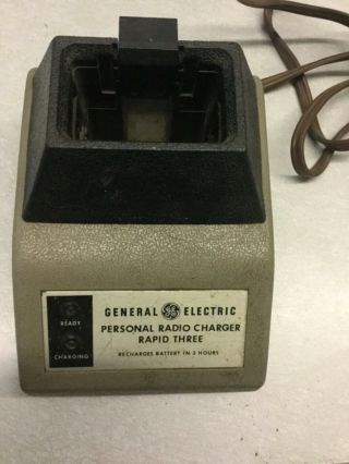 Vintage Ge Mpe Pe Personal Rapid Radio Battery Desk Charger Ham