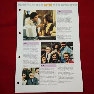 Vintage 1975 Tv Shows Promo Ad Pinup Poster " Doc ",  " Phyllis ",  & " Mary " (1985)
