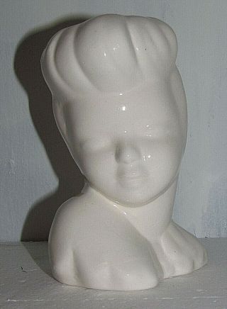 Unique Creations American Vintage Look Plain Small 6 " Tall Lady Head Vase