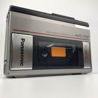 Vintage Panasonic Rq - 310 Mini Cassette Recorder Tape - Parts Only.  Vntg