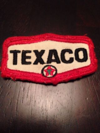 Vtg Texaco Sew On Embroidered Patch 3 " Oil Gas Mechanic Garage Greaser Shop