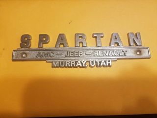 Spartan - Amc - - JÈep - - Renault - - Murray Utah - - Metal Dealer Emblem Car Vintage Sm112
