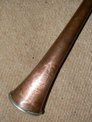 Antique Coach/carriage Horn Copper/nickel.  By A Hayes London 1906 "