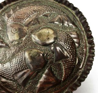 Fine Arts & Crafts Movement Copper Fish Dish C1900 Poss John Pearson Newquay