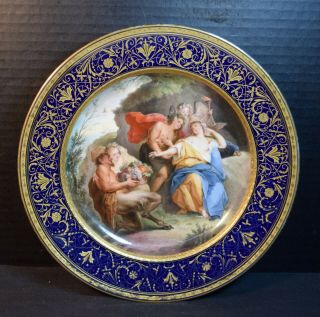 Antique Royal Vienna Porcelain Cabinet Plate " Ariadne Auf Naxos "
