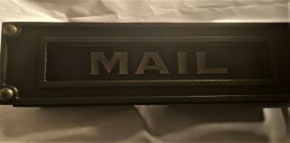 Vintage Cast Iron / Brass Mail Box Slot