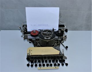 Antique American Typewriter Machine Hammond 12 1905 Typewriter Man Cave