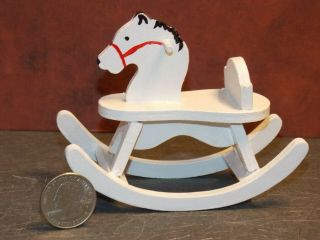 Dollhouse Miniature Vintage Large Rocking Horse 1:12 Scale D23 Dollys Gallery
