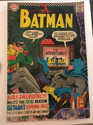 Vintage Silver Age Dc Comics Batman No.  183,  2nd Appearance Of Poison Ivy,  Good,