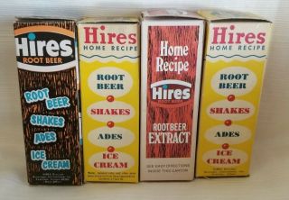 4 Vintage Hires RootBeer Home Recipe Extracts 2
