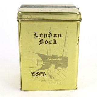 Vintage London Dock Smoking Mixture Tobacco Tin 16oz