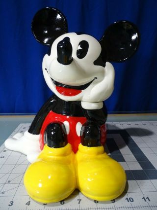 Vintage Walt Disney Mickey Mouse Cookie Jar By Treasure Craft