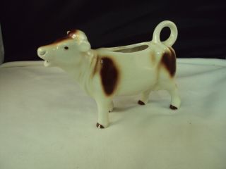 Vintage Goebel Cow Creamer/pitcher West Germany Porcelain Estate Find A2