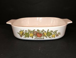 Vintage Corning Ware Spice Of Life Casserole A - 8 - B 8x8x1 3/4 No Lid