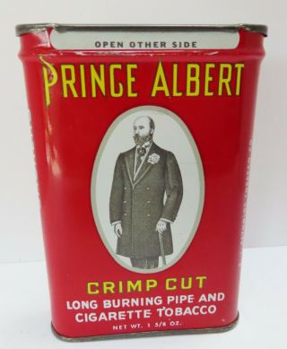 Vintage Prince Albert Pocket Size Crimp Cut Tobacco Tin