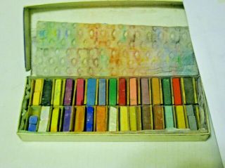 Vintage Grumbacher 30 Count half Length Soft Pastels Art Supply Drawing 3