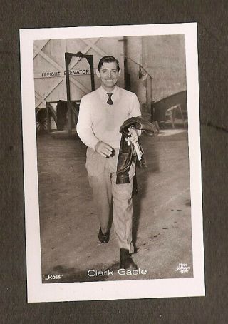 Clark Gable Card Vintage 1930s Real Photo Not Postcard Collestion Ross.