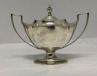 Gorham Silver Co.  Plymouth Pattern Sterling Silver Sugar Bowl 6”x8.  25” 360 Grams