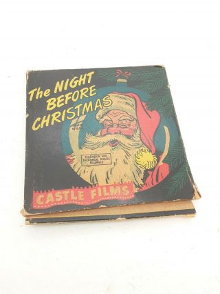 Vintage 8mm Film: The Night Before Christmas,  807 Castle Films Headline Edition