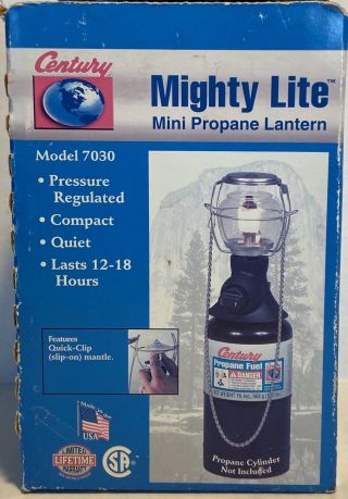 Pre Owned Century Mighty Lite Mini Propane Lantern 7030