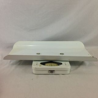 Vintage Borg Baby Infant Nursery Weight Scale Capacity 30 Pounds By Ounces