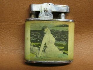 Vintage Pinup Girl Lighter Cmc Continental Japan