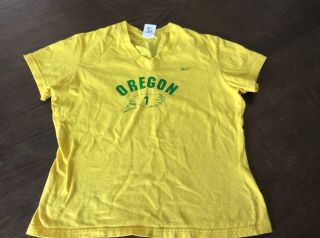 Vintage Nike Steve Prefontaine Pre Oregan Ducks Track T Shirt Womens Sz Small